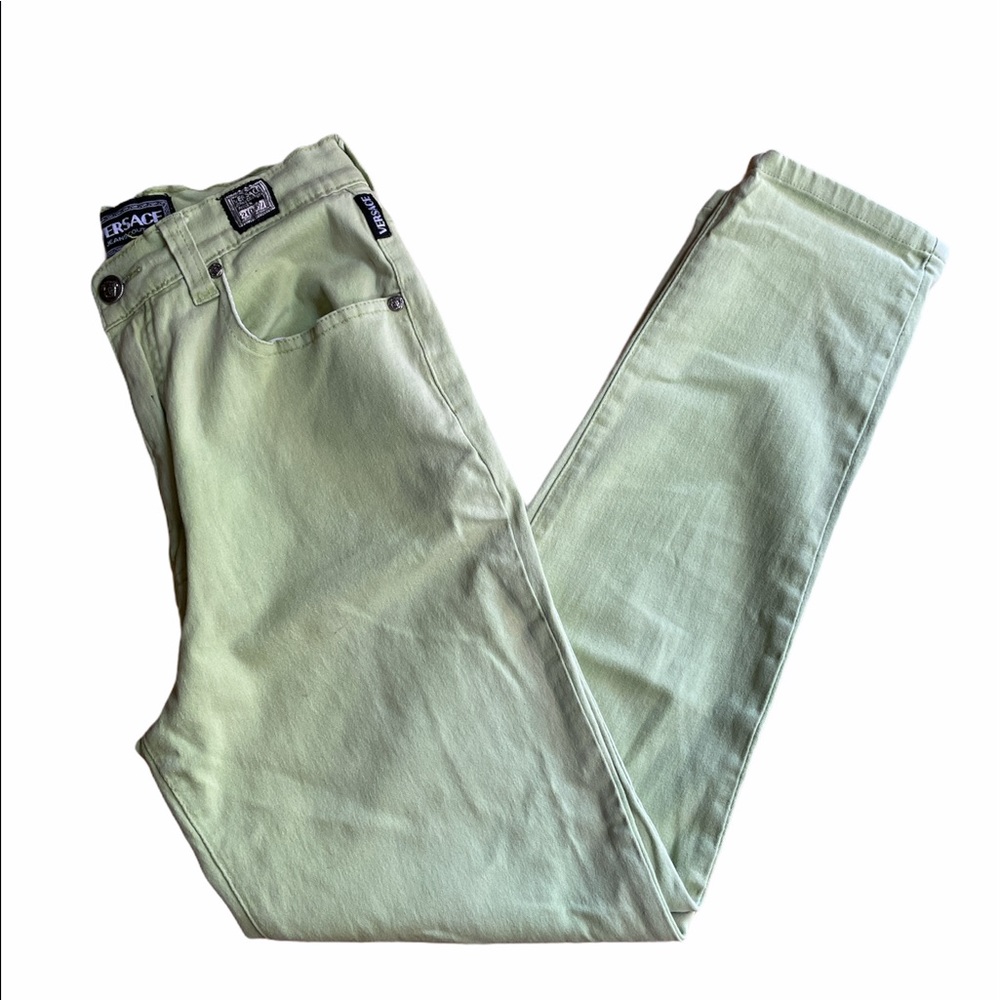 Versace lime green jeans couture!!!!